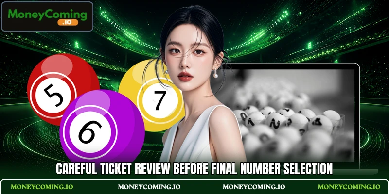 Careful ticket review before final number selection