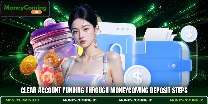 Clear account funding through MoneyComing deposit steps