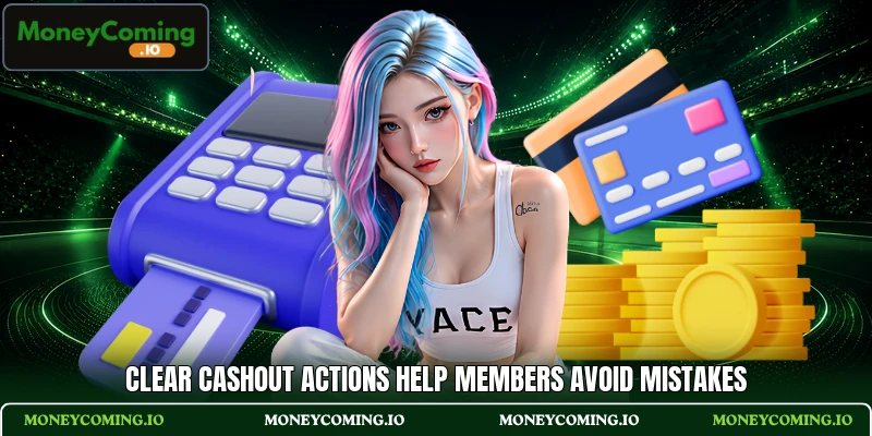 Clear cashout actions help members avoid mistakes Clear cashout actions help members avoid mistakes