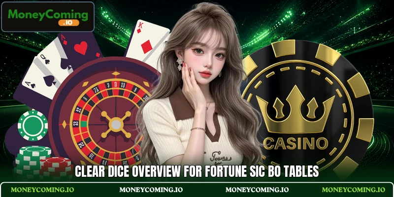 Clear dice overview for Fortune Sic Bo tables Clear dice overview for Fortune Sic Bo tables