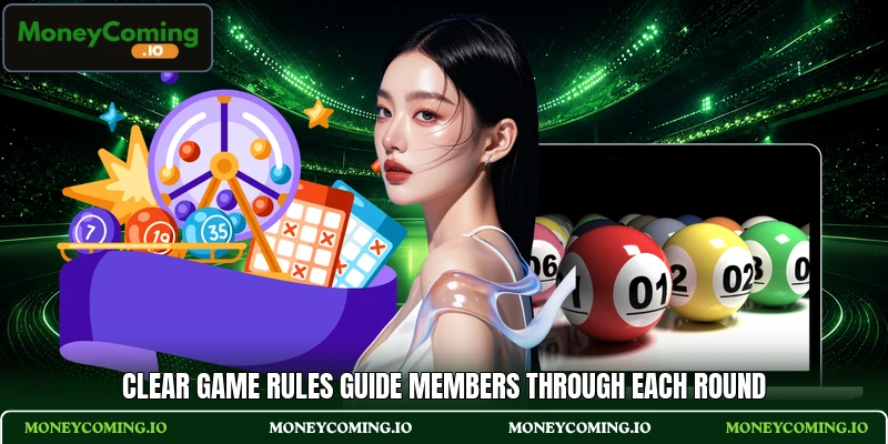 Clear game rules guide members through each round