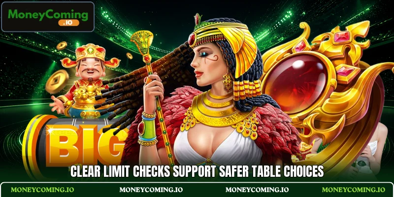 Clear limit checks support safer table choices