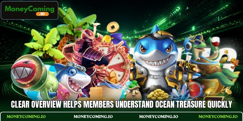 Clear overview helps members understand Ocean Treasure quickly