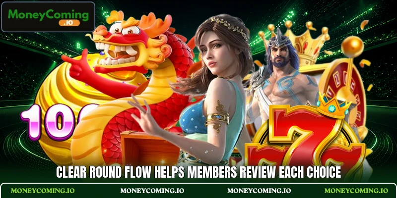 Clear round flow helps members review each choice