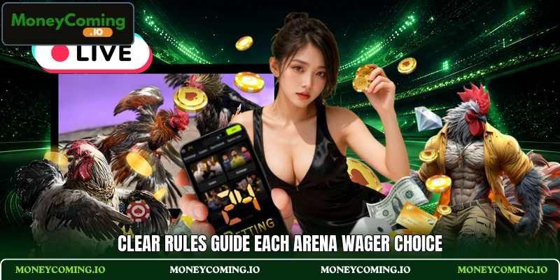 Clear rules guide each arena wager choice