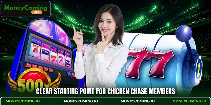 Clear starting point for Chicken Chase members