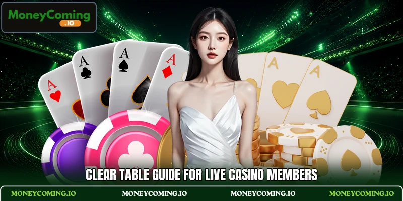 Clear table guide for live casino members