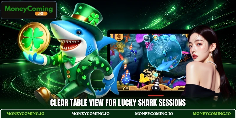 Clear table view for Lucky Shark sessions Clear table view for Lucky Shark sessions