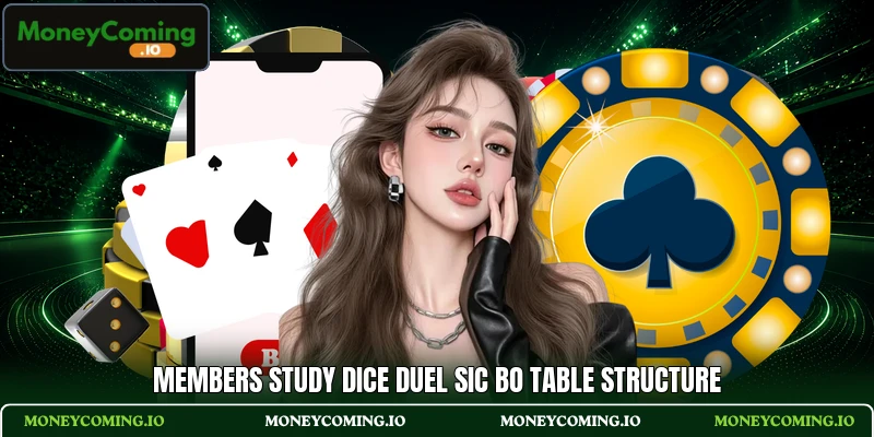 Members study Dice Duel Sic Bo table structure