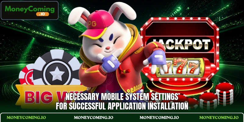 Necessary mobile system settings for successful application installation