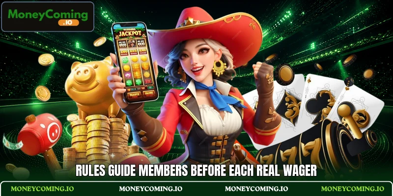 Rules guide members before each real wager Rules guide members before each real wager