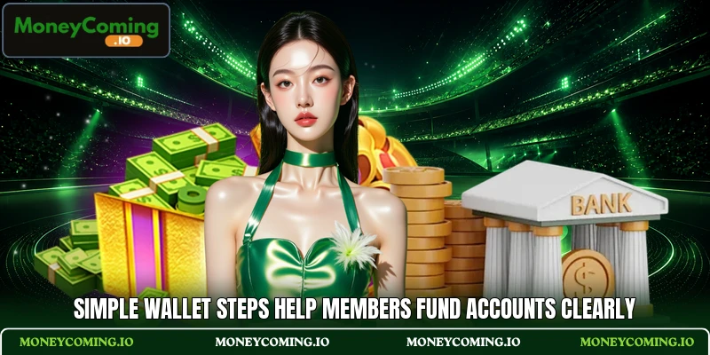 Simple wallet steps help members fund accounts clearly